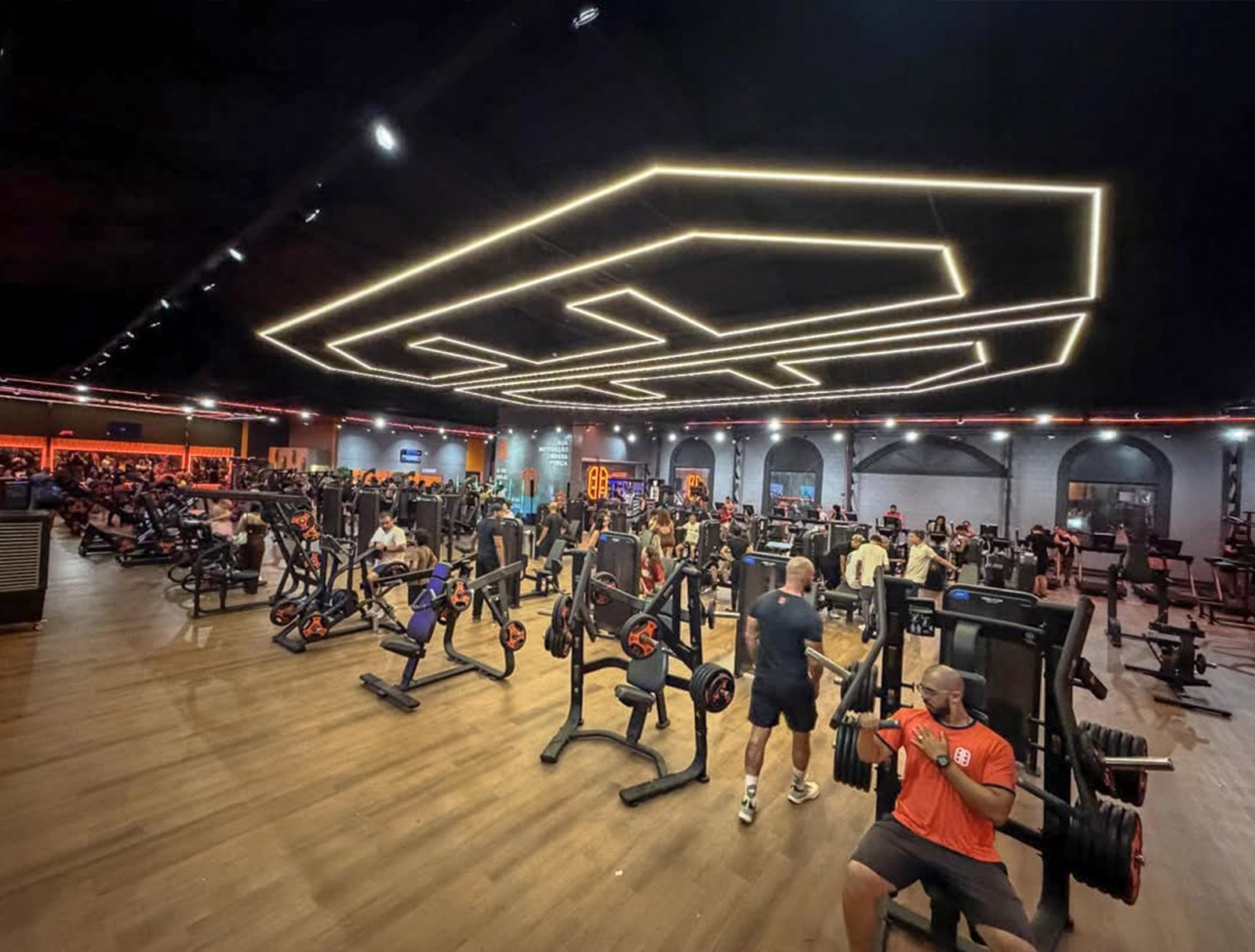 Interior da academia Panobianco Rio das Ostras